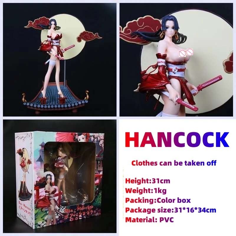 Wholesale 31cm hentai sxey girls Anime character Cartoon Figurines One Pieces Kimono Boa Hancock action Figures