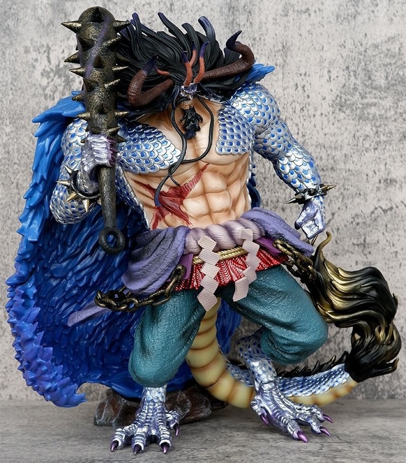 large size 33cm model Statues Anime Figures One Pieces orc kaido Action Figures