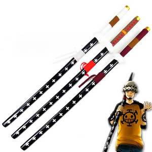 One pieces Traeaigar Law 120cm weapon Wooden Katana Cosplay toys Anime sword