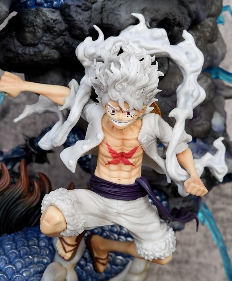 Extra large size model Statues 57cm Anime Figure One Pieces nika luffy vs kaido Action Figures