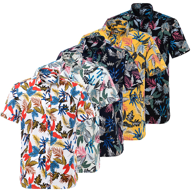 Hot sale Popular Men's Beach Shirt 3D Printed Short Sleeve Casual Shirt Custom Design Button Down Graphic Hawaii Shirts