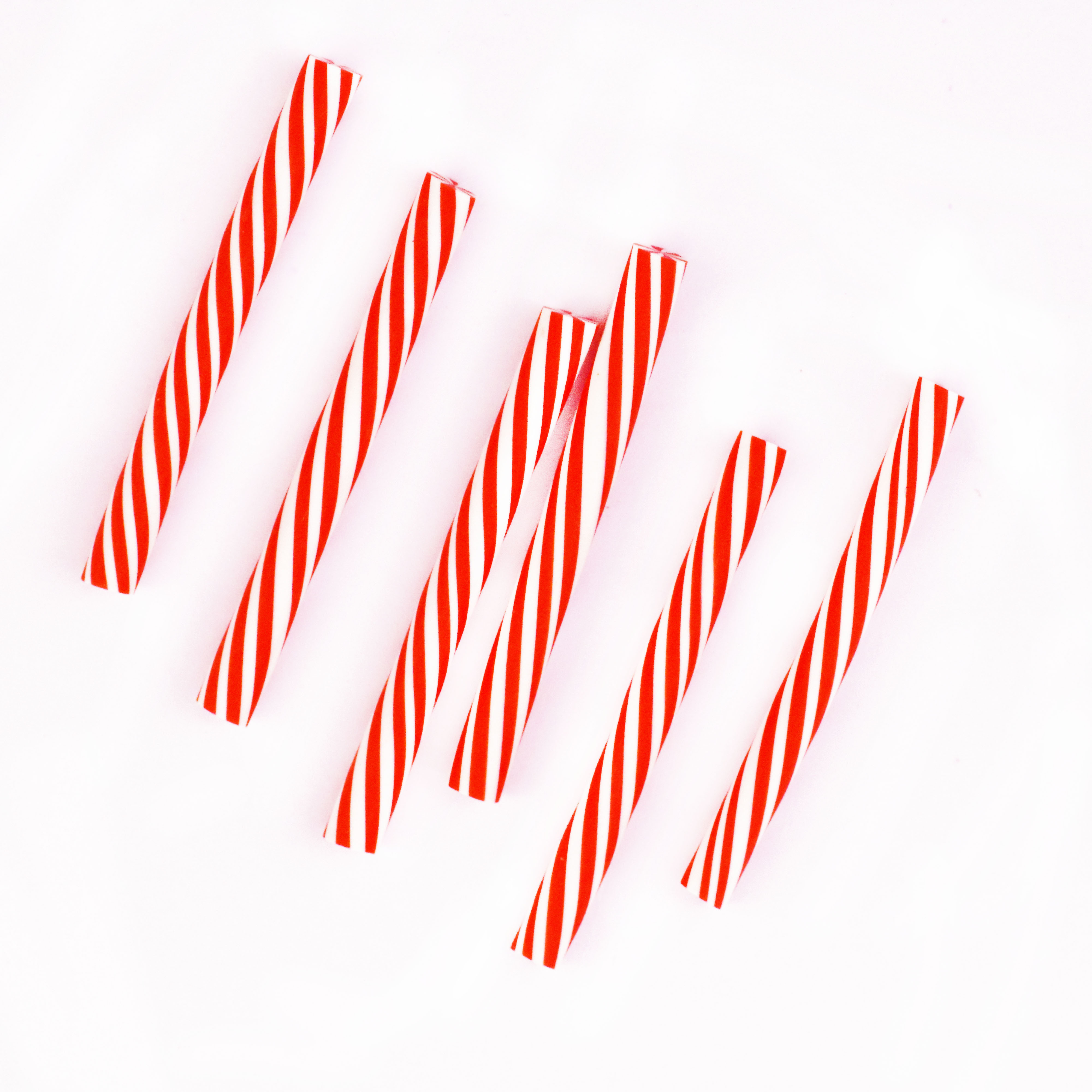 Christmas Red Green Candy Cane Sticks Christmas Polymer Clay Sprinkles  For Slime Crafts Nail Deco Tumbler Resin Fillers