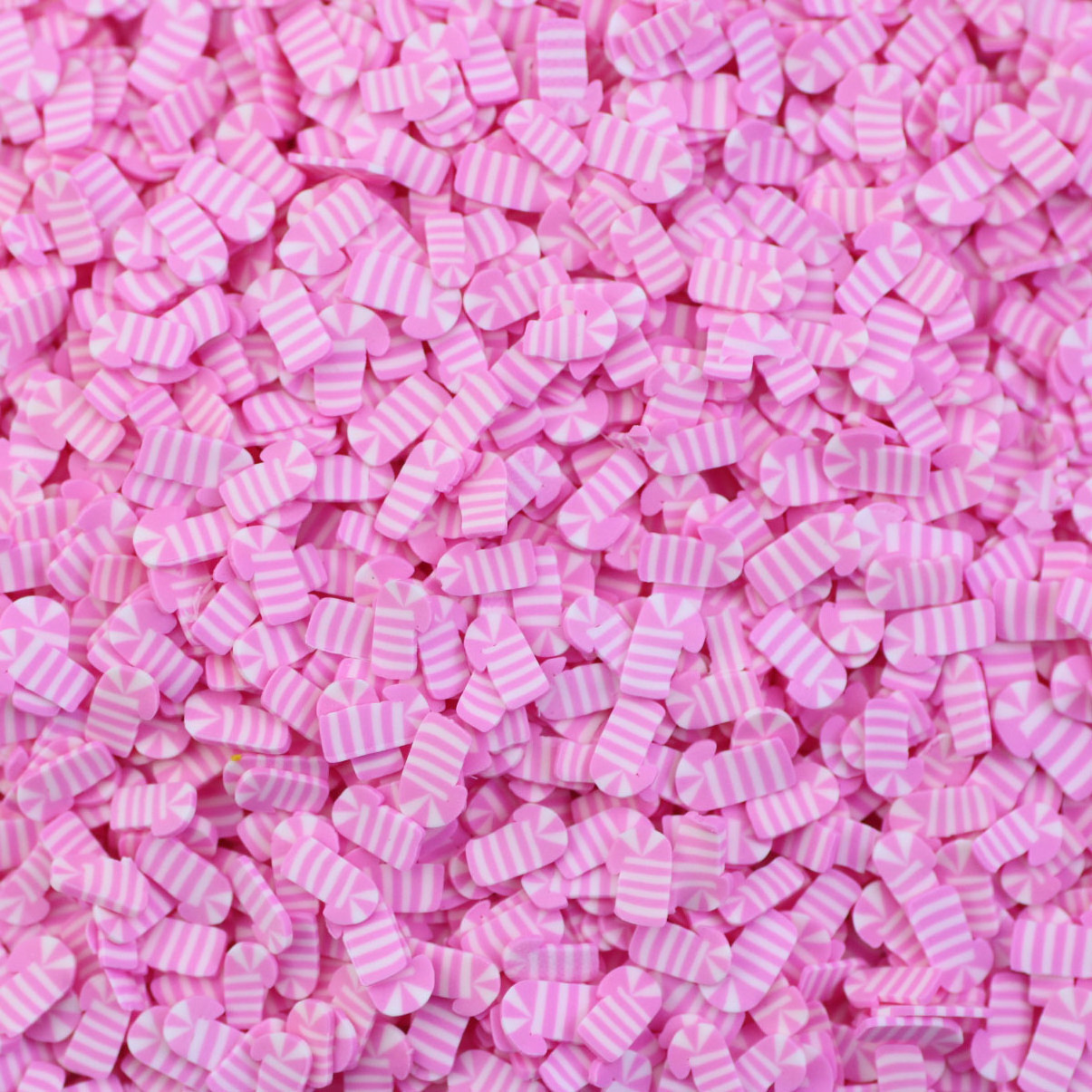 Pink Candy Canes White Snowflakes Mix Christmas Polymer Clay Sprinkles Slices For Slime Crafts Nail Deco Tumbler Resin Fillers