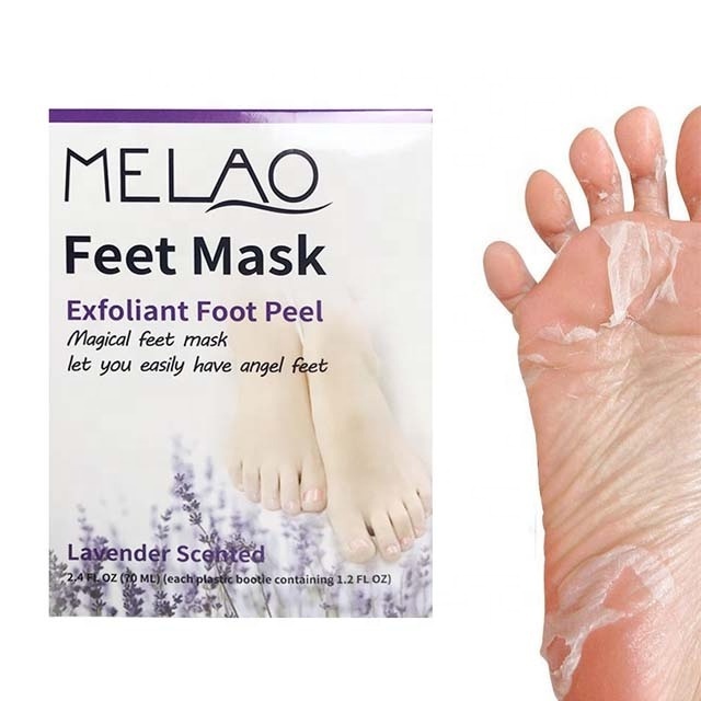 2pcs exfoliating Moisturizing and whitening foot peel mask sheet