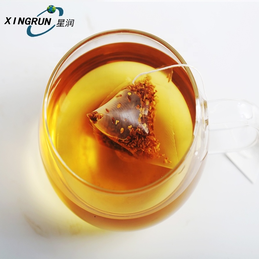 OEM DIY Best Fancy Biodegradable Nylon Mesh Silk Empty Pyramid Tea Bag/Triangle Tea Bag With String And Tag