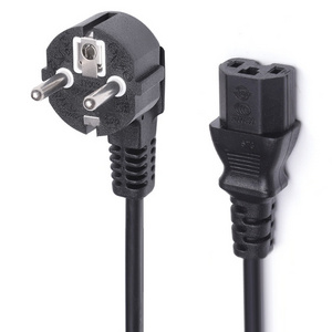 OEM Euro AC Desktop Power Cord 1.5M Three-Core Copper Conductor with PVC Insulation Low Voltage Factory Price