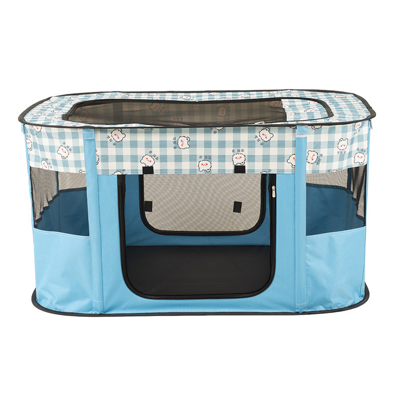 Folding Dog Cage Portable Pet Oxford Tent Suitable Small And Medium Fence Anti-scratch Dog Bed Pet Sleeping Supplies