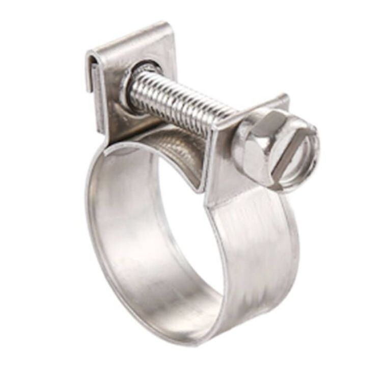 Stainless Steel 304 201 Adjustable Industrial Fuel Injection Tube Screw Mini type Hose Clamp