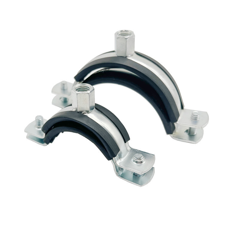 Stainless steel heavy-duty O-ring pipe clamp with rubber lining PPR hose clamp plumbing clamp