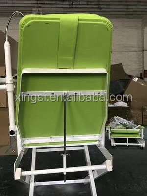 Dental portable chair unit mobile folding chair with led light work with portable turbine unit