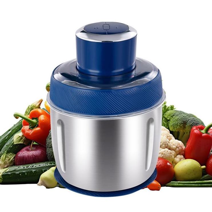 electric new multifunctional, home glass jar vertical 4l vegetable and meat food chopper/