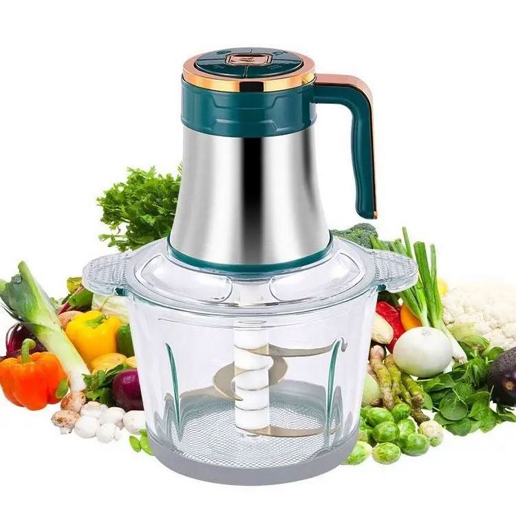 Kitchen functional 5l  high heavy duty speed  steel, electric stainless adjustable vegetable commercial food chopper/