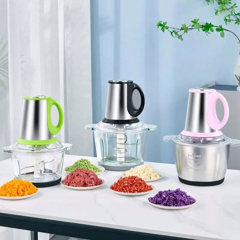 Multifunction 12 in 1 steel stainless, food chopper meat grinder for old people/