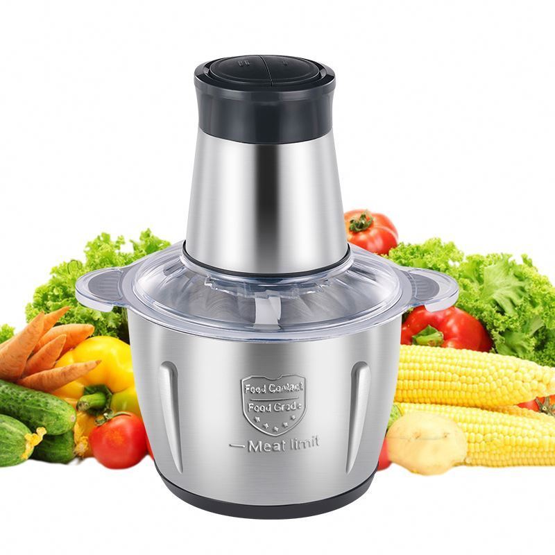 Home motor bowl, 1.8l multifunction capacity copper glass appliances electric professional food chopper/