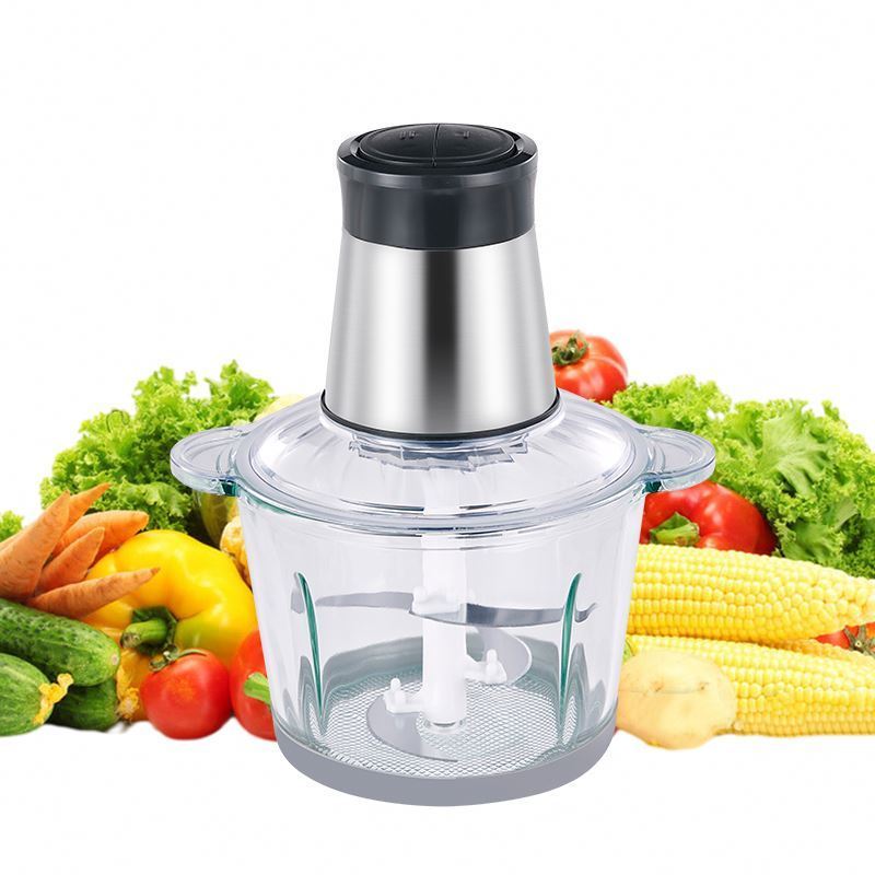 Home motor bowl, 1.8l multifunction capacity copper glass appliances electric professional food chopper/