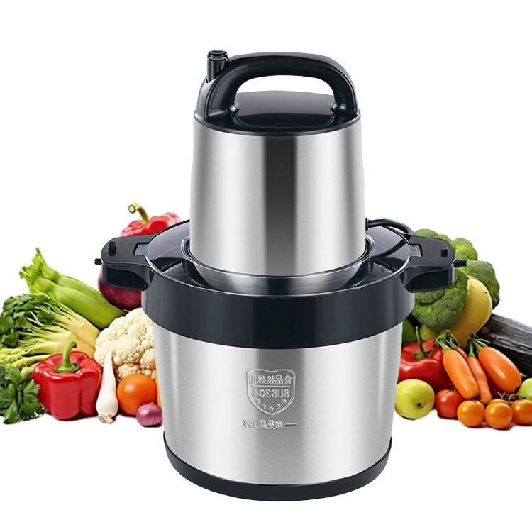 Food Processor 6L, Electric Vegetables Chopper And Cup Head 8 Motor Meat Grinder For Steel/