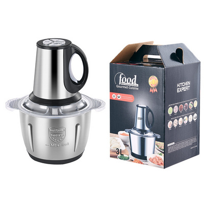 food processor meat and vegetable chopper grinders mini stainless steel electric 2L 3L meat grinder for home kitchen