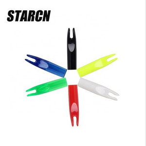 Arrow Nock Glue On 6mm Archery Recurve Bow and Arrow Shooting DIY Plastic Nocks Replacement Arrow Tail