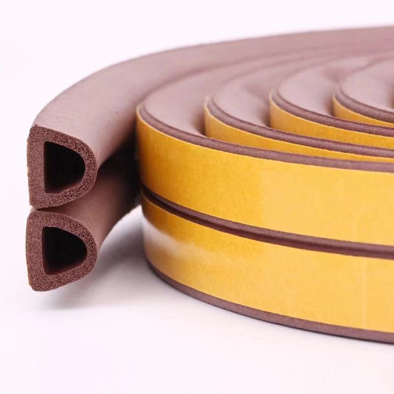 Rubber Foam Weather Stripping Self Adhesive Door Window Frame Seals Sound Proof Door Sealing Strips