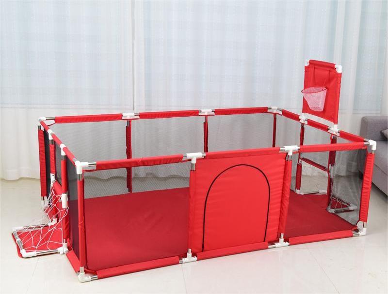 Big Large Size Baby Playpen With Basket Kids Playpen With Door