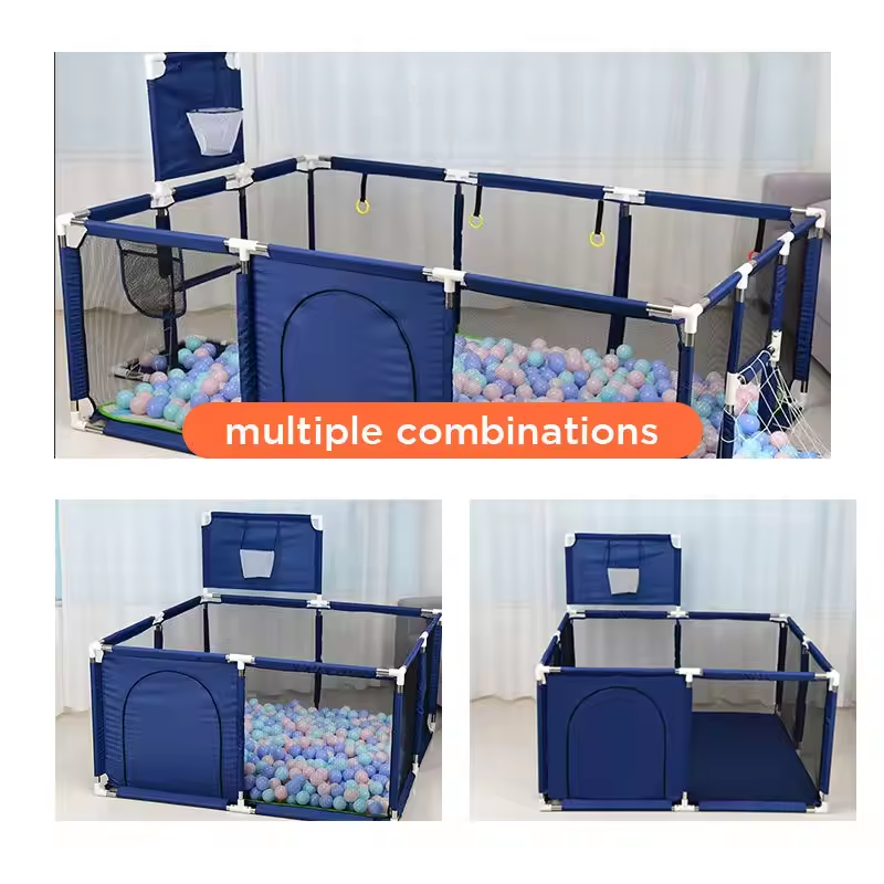 Big Large Size Baby Playpen With Basket Kids Playpen With Door