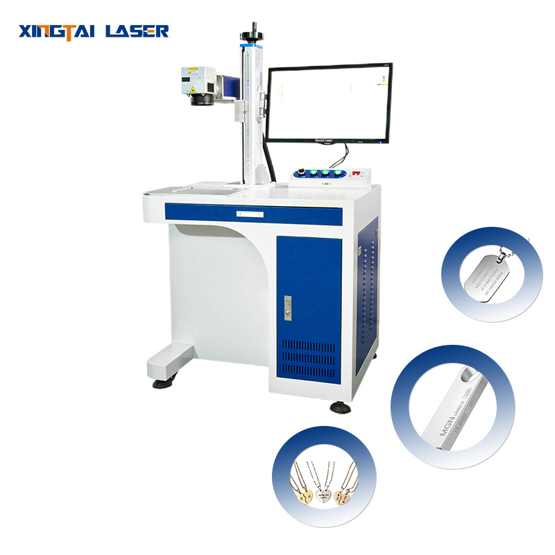 30W Best Selling Smart Metal Square Fiber Laser Marking Printing Machine Small Laser Engraving Machine