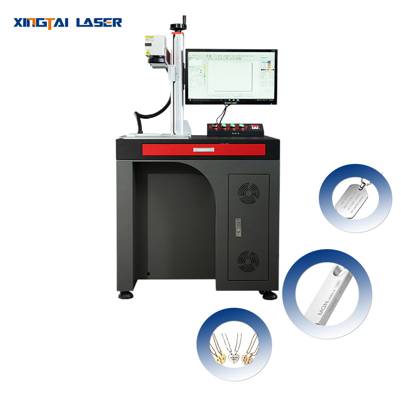 30W Best Selling Smart Metal Square Fiber Laser Marking Printing Machine Small Laser Engraving Machine