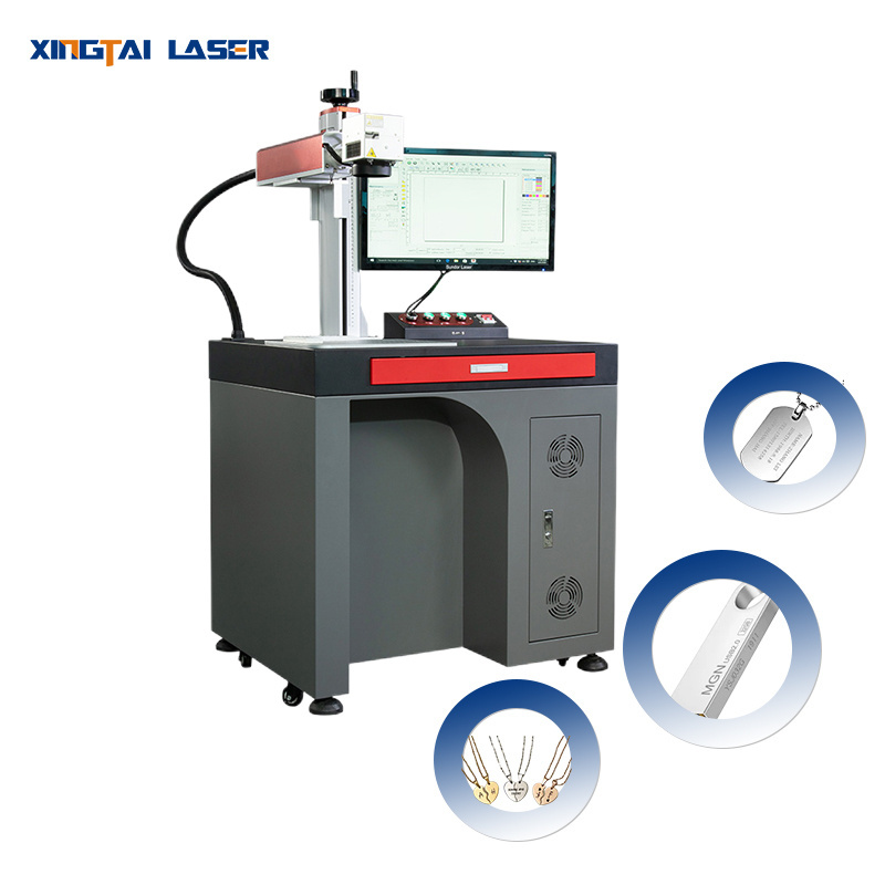 30W Best Selling Smart Metal Square Fiber Laser Marking Printing Machine Small Laser Engraving Machine