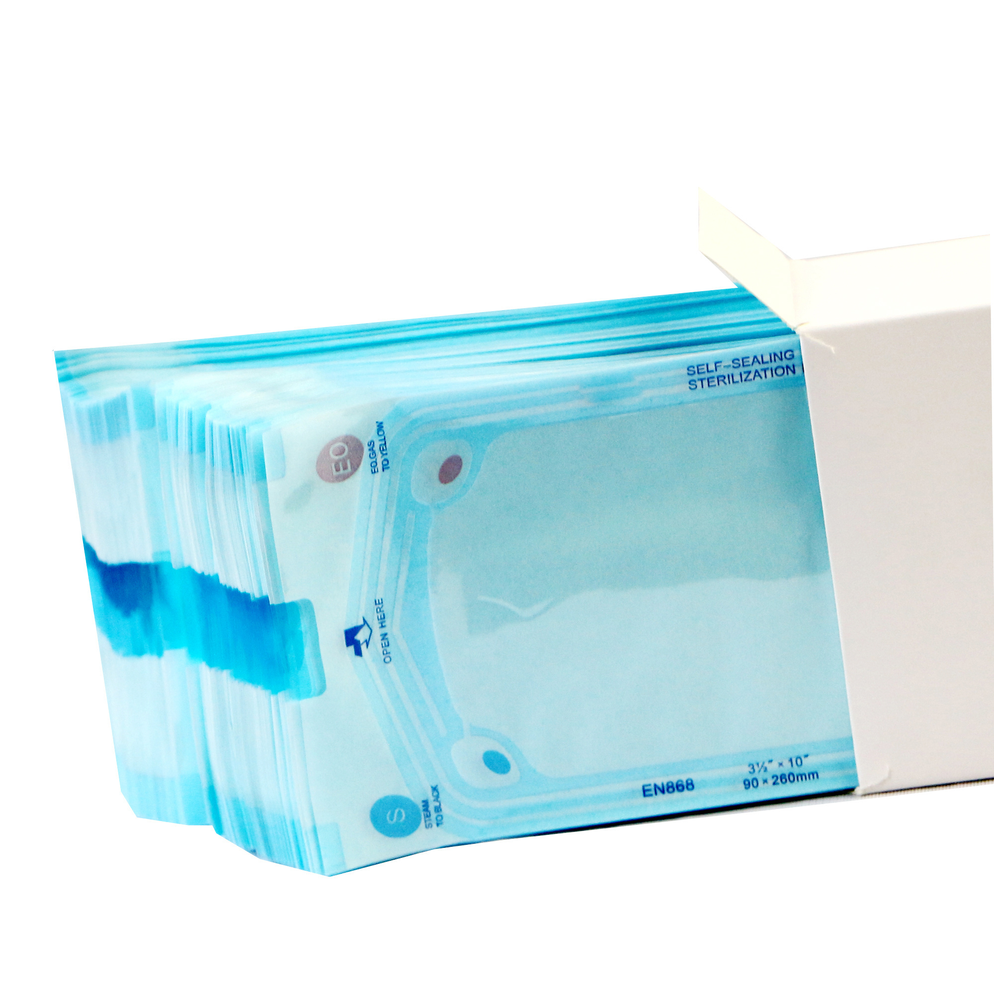 Dental Dry Heat Self Seal Medical Device Sterilization Pouch