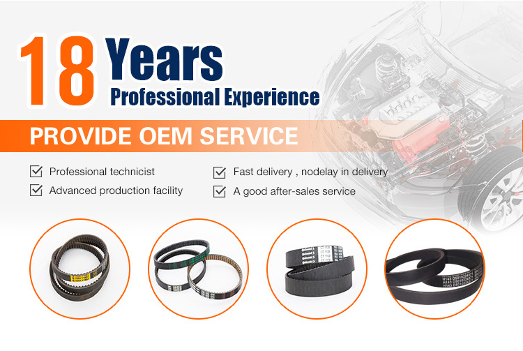 High quality Variable Speed Industrial Transmission Power Auto Rubber v-belt Rubber Toothed Belt Timing v Belt Drive