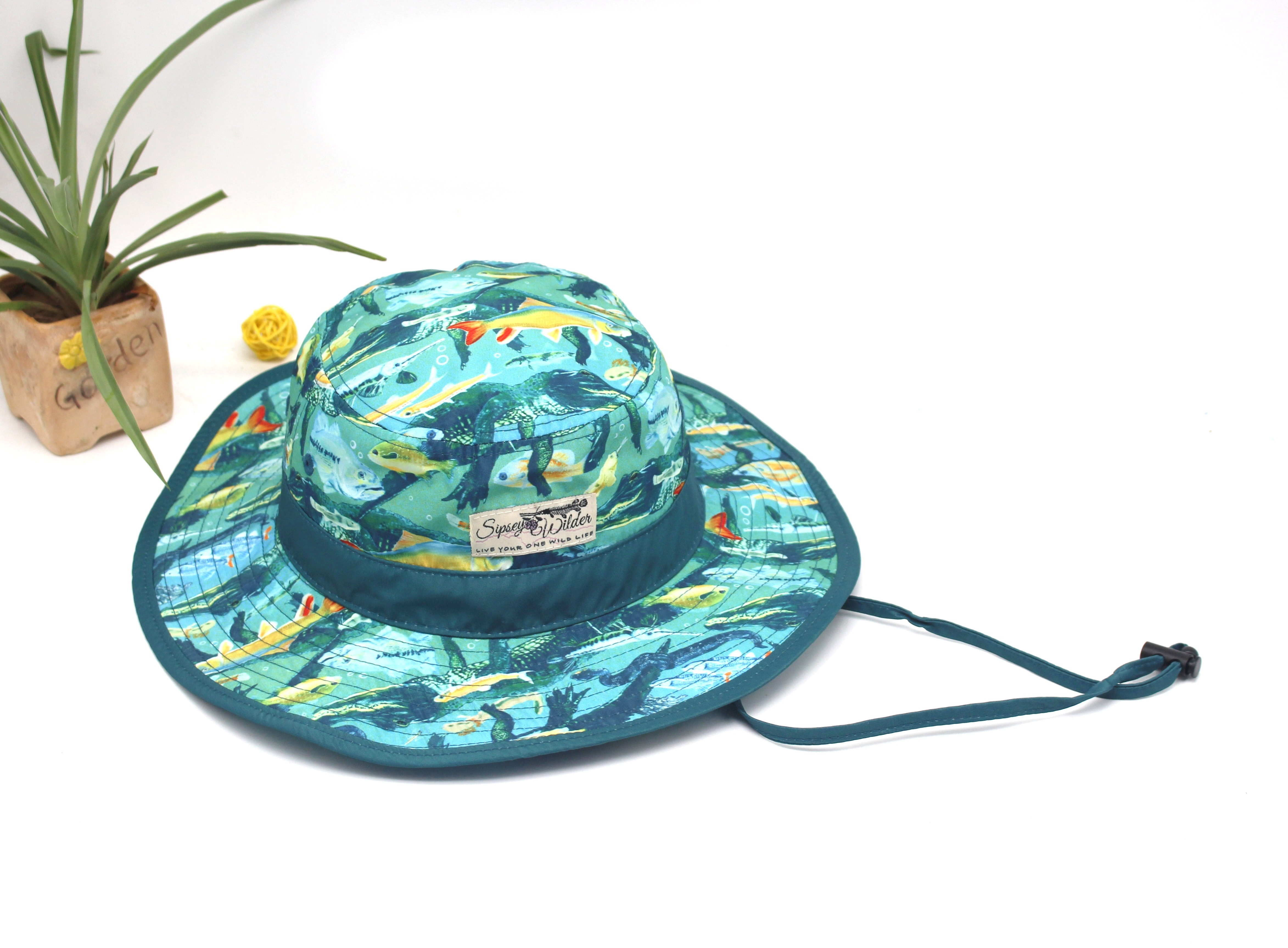 high quality outdoor hiking wide brim boonie fishing hat fisherman cap custom all over print bucket hat with string