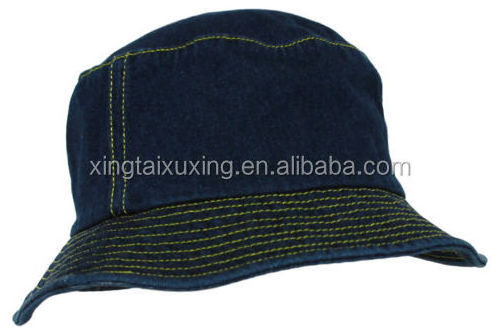 high quality denim custom designer fishing hats mens bucket hat manufacturer