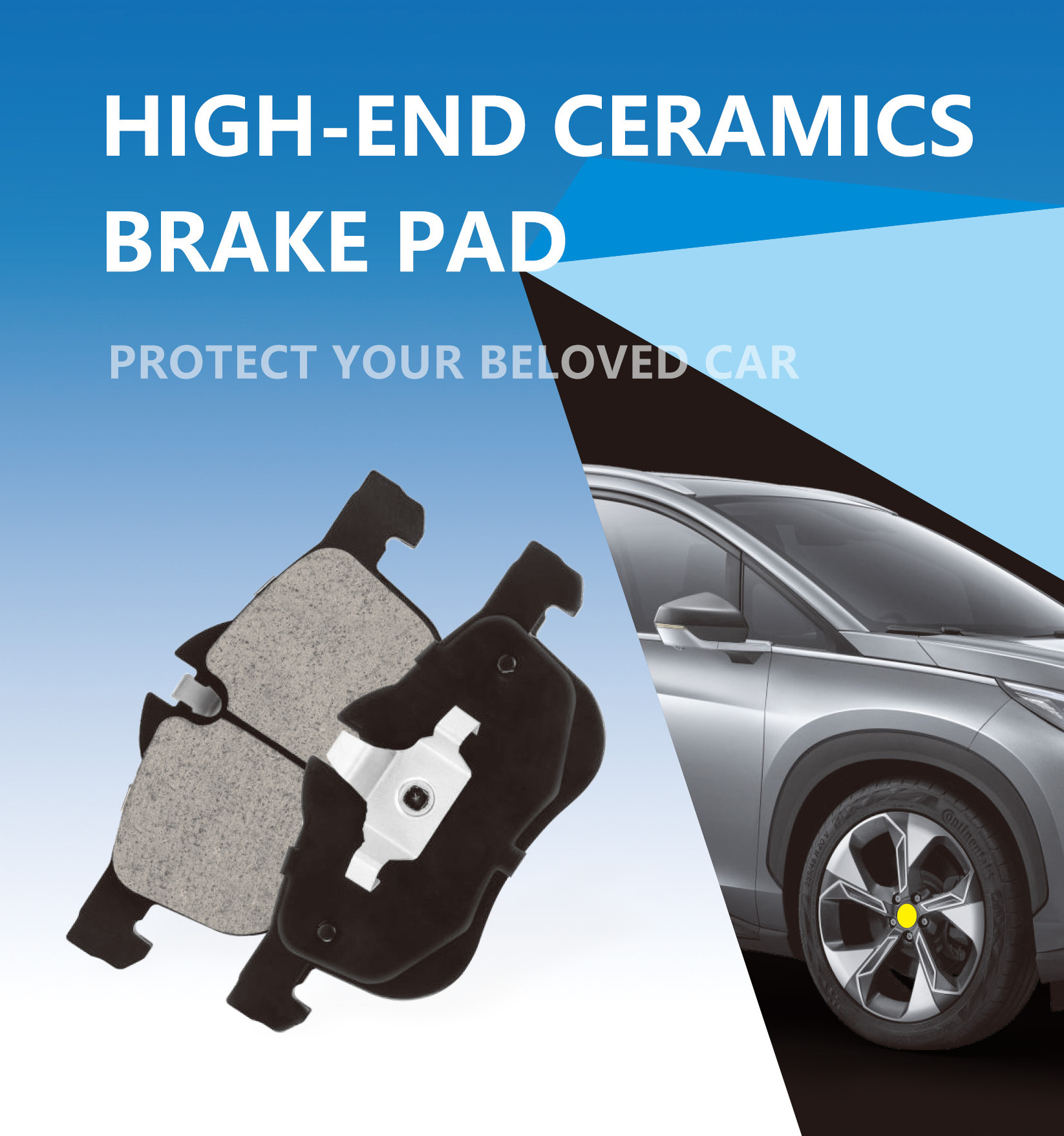 Reliable Performance Long Lasting Slotted Car Brake Pads