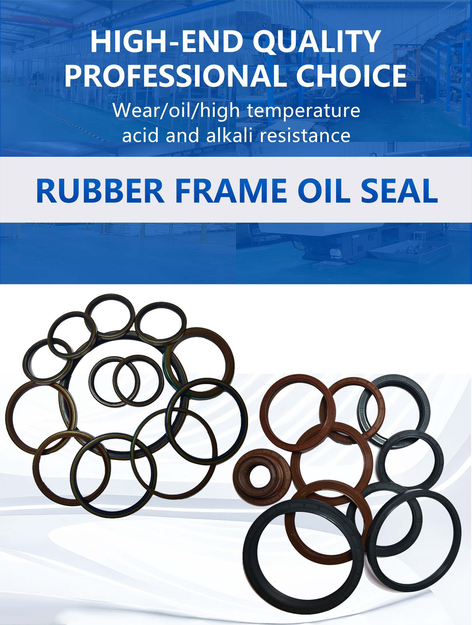 Exceptional Resistance to Abrasion Agricultural Machinery Oil Seal Crankshaft front oil seal