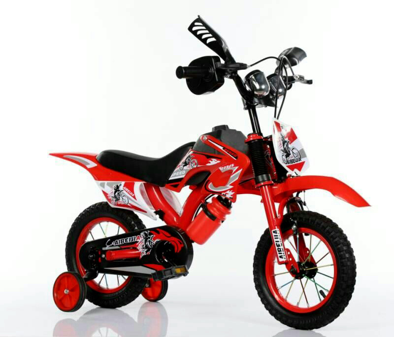 Hot sale 12' 14' 16 inch children bike moto style motorcycle bicycle for kids