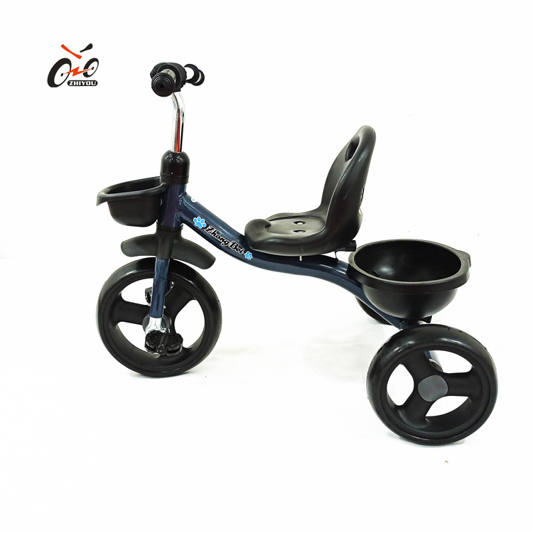 2021 new model children tricycle with trailer / kids 2 in 1 push tricycle / baby tricycle with pushbar