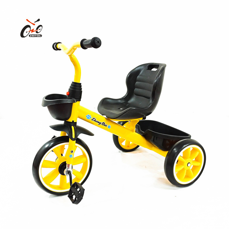 2021 new model children tricycle with trailer / kids 2 in 1 push tricycle / baby tricycle with pushbar