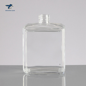 Wholesale Special Shape High Quality Square Whisky Glass Bottles For Screw Top