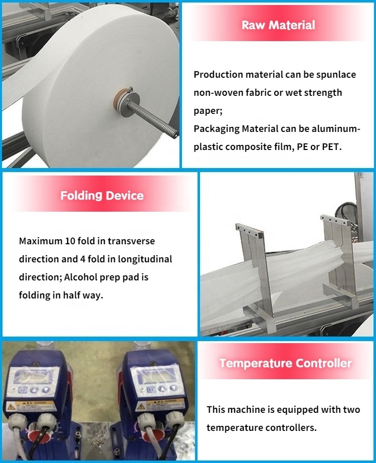 full automatic individual mini cleansing wet wipes making machine