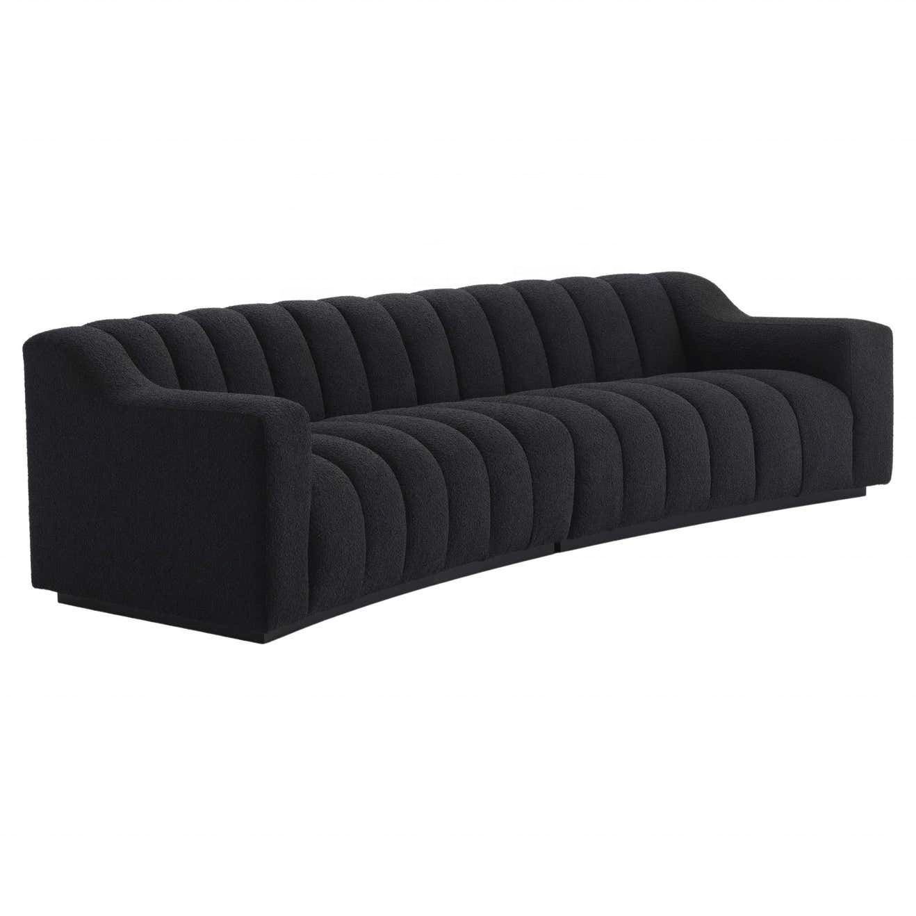 Batch Modern Living Room Sofa Europe High End Leather Lounge Sofa Three Seat Double Chaise Teddy Velvet Fabric Sofa For Hotel