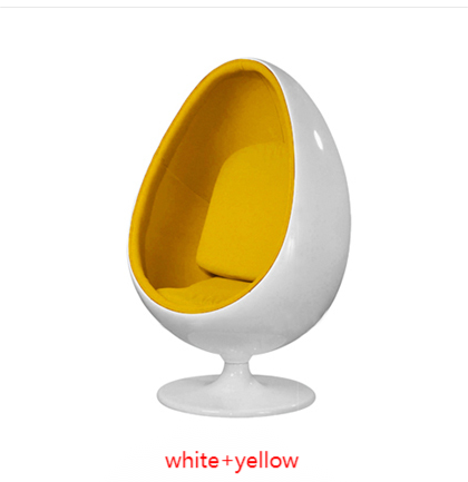 XINGTUO Classic Design Leisure Genuine Leather Aviator Egg Shaped Chair With Stand For Living Room