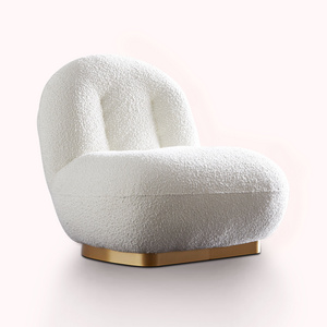 Multifunctional White Luxury For Living Room Swivel Lounge Chair White Modern Chair From China Factory Accent Chair