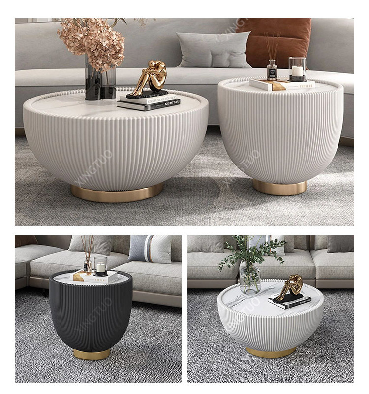 XINGTUO teapoy designs modern marble top coffee table set foshan furniture luxury coffee tables