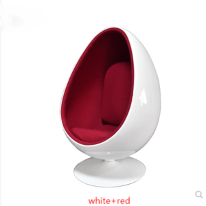 XINGTUO Classic Design Leisure Genuine Leather Aviator Egg Shaped Chair With Stand For Living Room