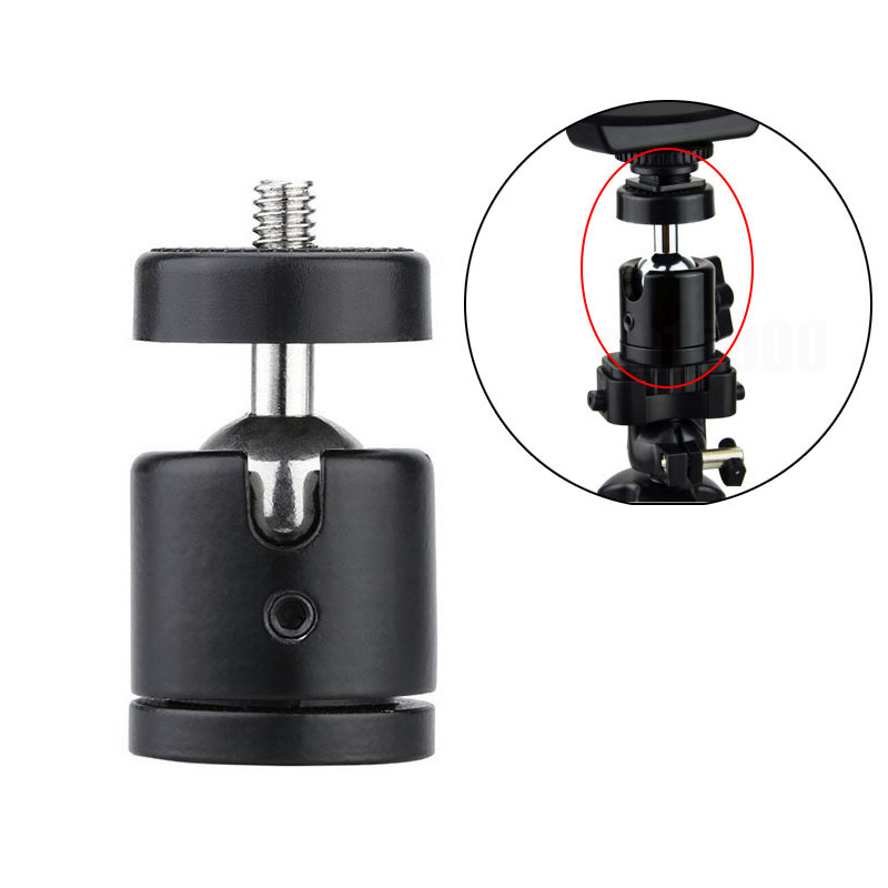 360 Swivel Camera Tripod Ball Head 1/4 Inch Screw Mount Bracket For  Sony DSLR Camera Tripod Ball head Stand