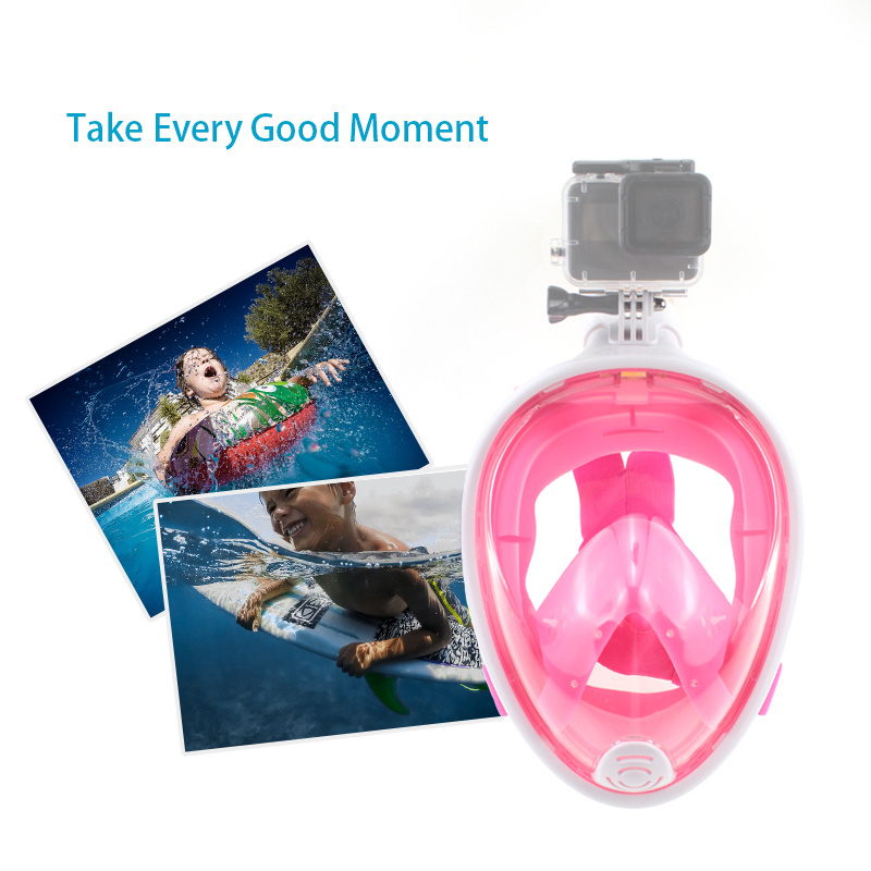 New Premium Diving Panoramic Snorkel Mask full face scuba diving mask Snorkel Mask Fog Snorkeling For Go pro action Camera