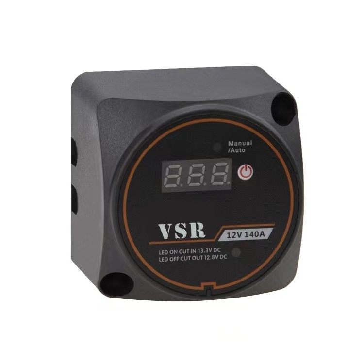 12V 140A Smart Waterproof Dual Battery Isolator Switch Voltage Sensitive Relay with Digital Display