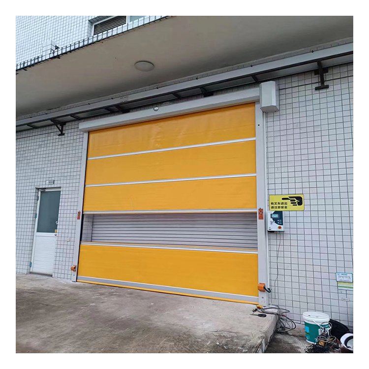 High Speed Pvc Fabric Insulated Curtain Keep Temperature Rapid Rising Fast Rolling Roller Roll Door