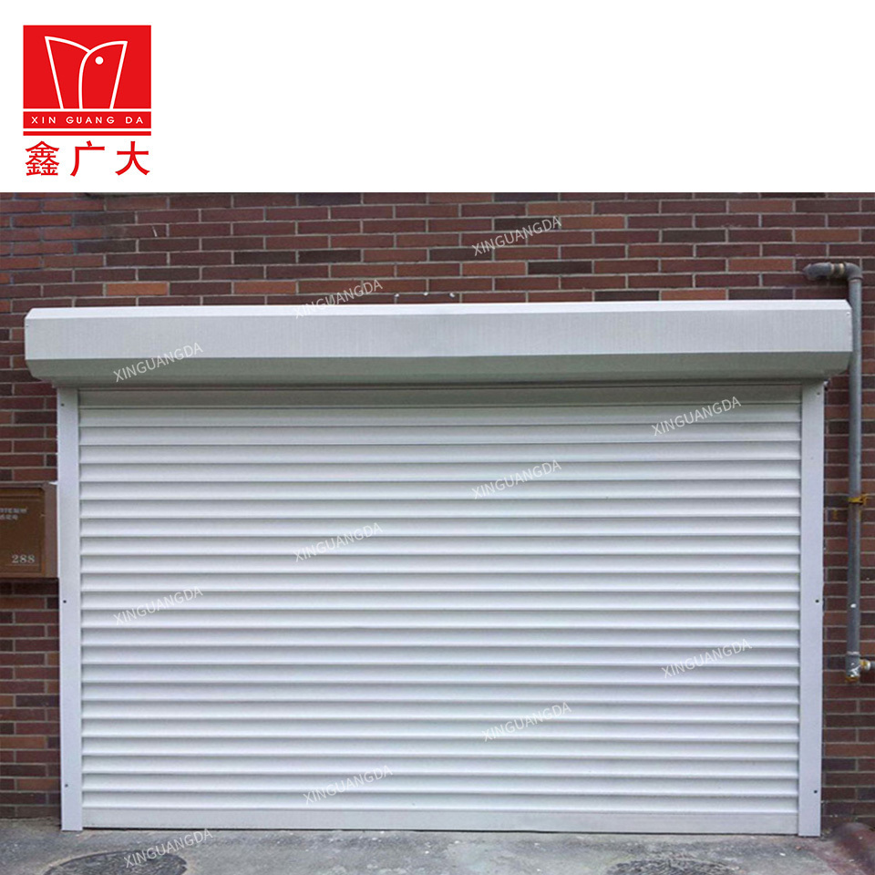 Windproof aluminum roller shutter garage doors sliding door factory price Commercial