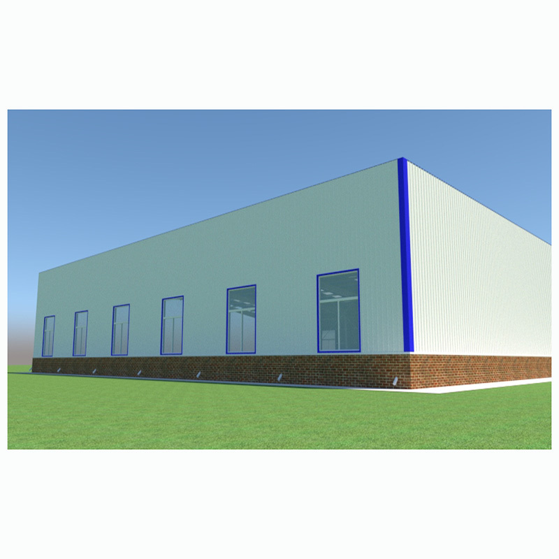 China Prefab Low Cost Customized Large Span Steel Workshop Prefabricated Light Steel Structures Workshop Metal Shed Building